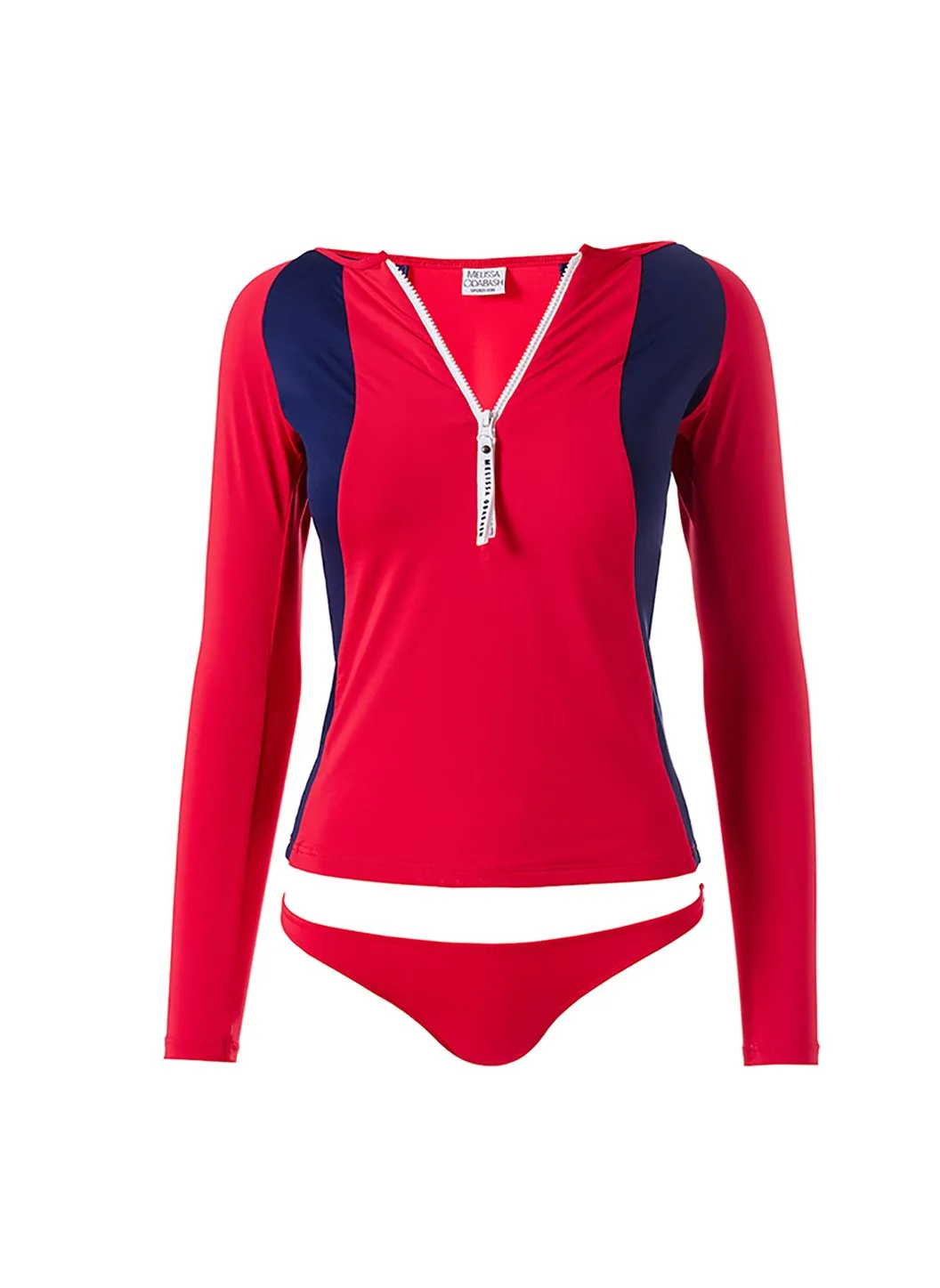 Exclusive Bondi Red/Navy Eco Bikini Bottom sold by Melissa Odabash product image thumbnail 2
