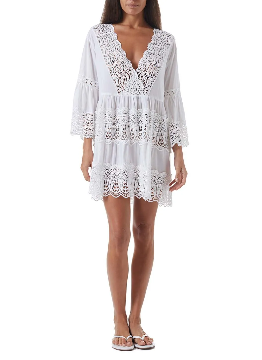 Vanessa White Kaftan sold by Melissa Odabash product image thumbnail 3