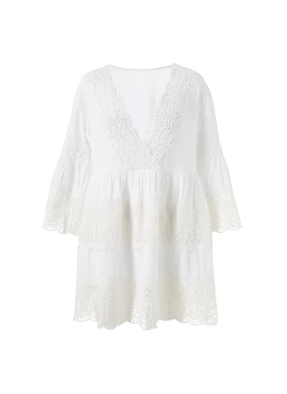 Vanessa White Kaftan made by Melissa Odabash