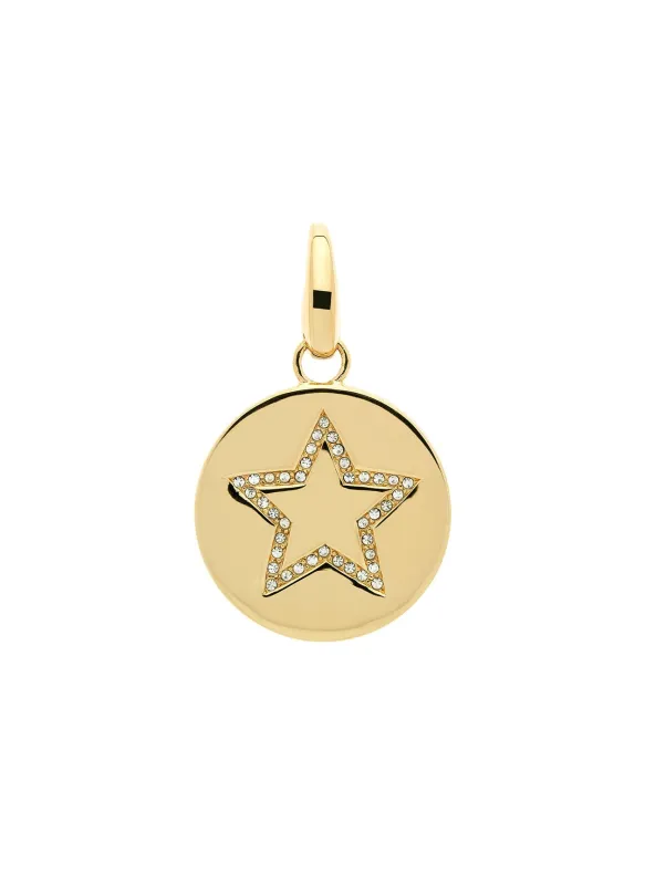 Gold Crystal Large Star Charm sold by Melissa Odabash