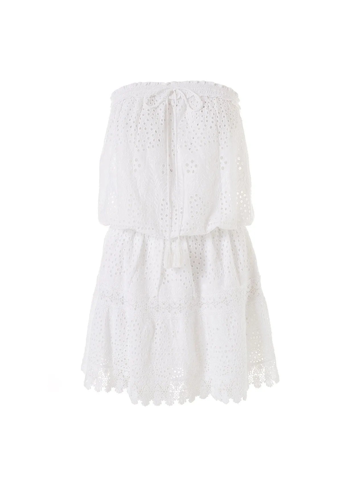 Iris White Short Dress sold by Melissa Odabash