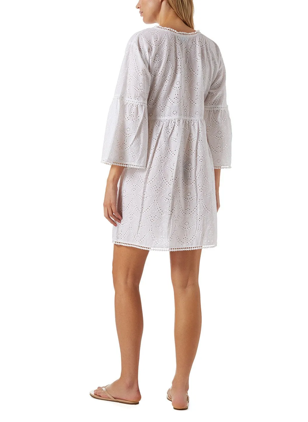Beth White Short Kaftan sold by Melissa Odabash product image thumbnail 3