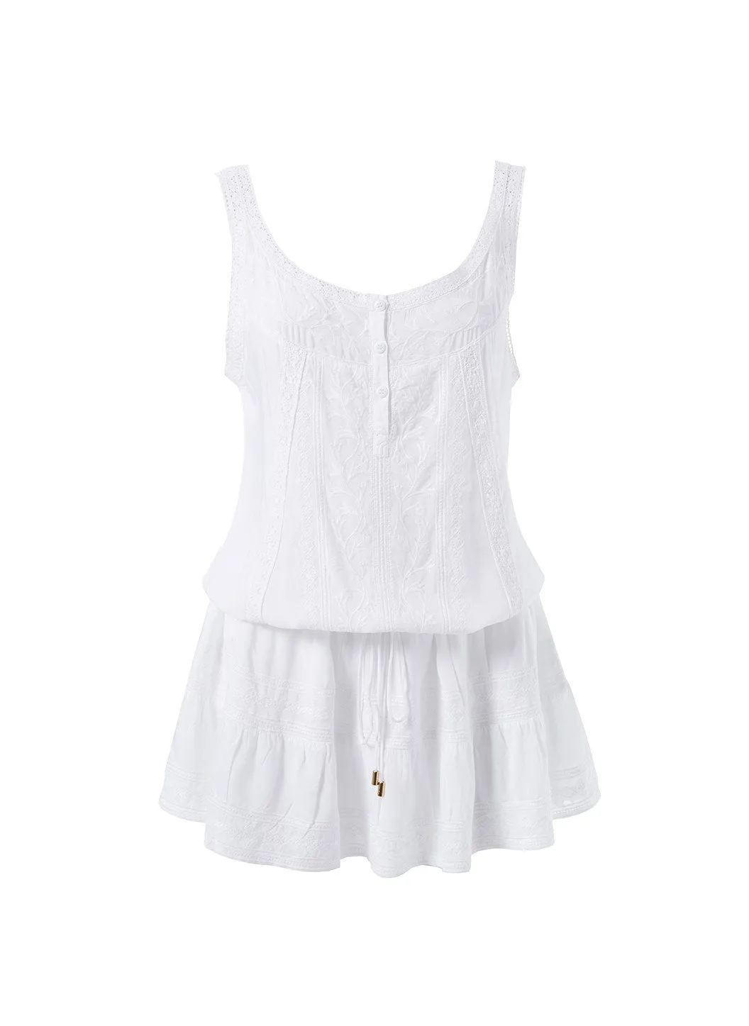 Jaz White Short Dress sold by Melissa Odabash