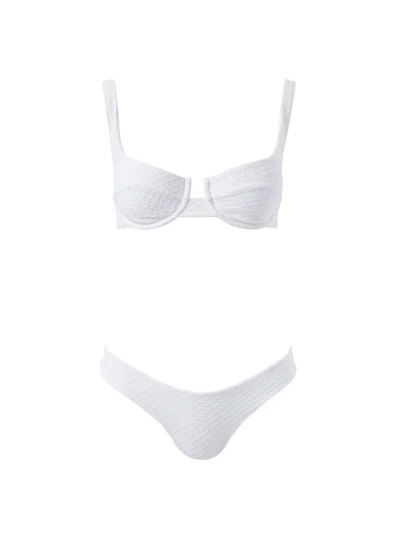 Montreal White Waves Bikini made by Melissa Odabash