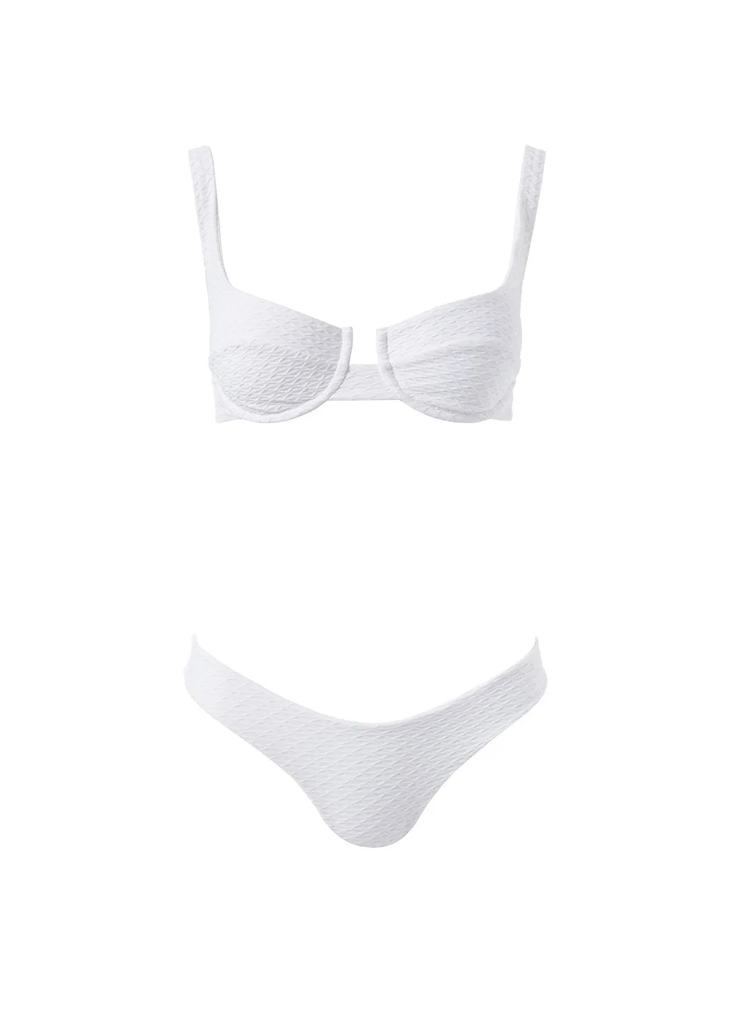 Montreal White Waves Bikini sold by Melissa Odabash
