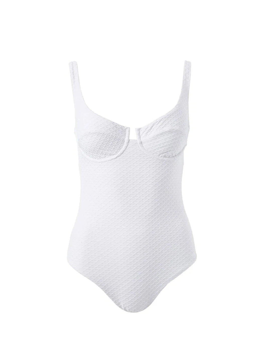 Sanremo White Waves Swimsuit sold by Melissa Odabash