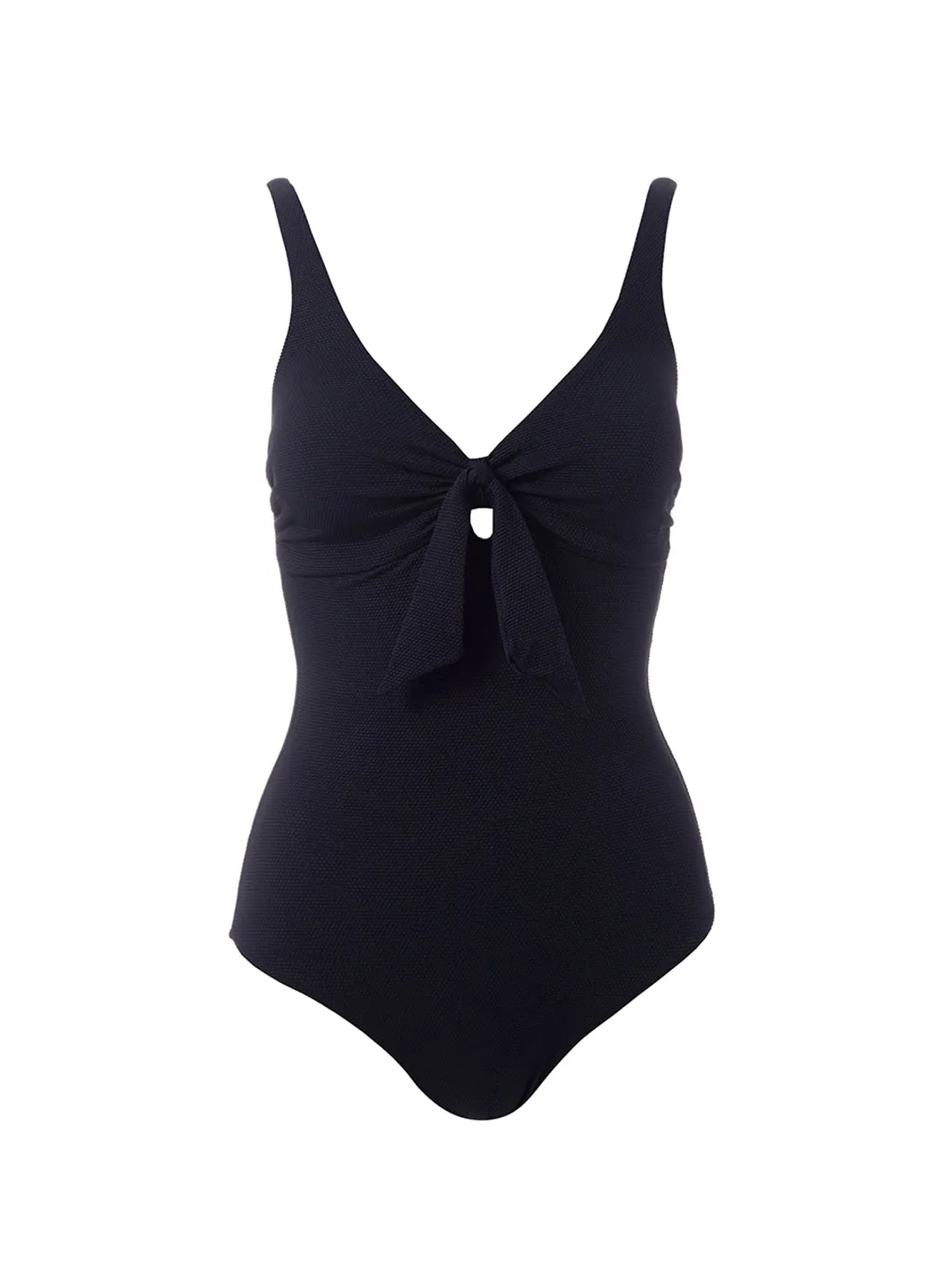 Lisbon Black Pique Swimsuit sold by Melissa Odabash