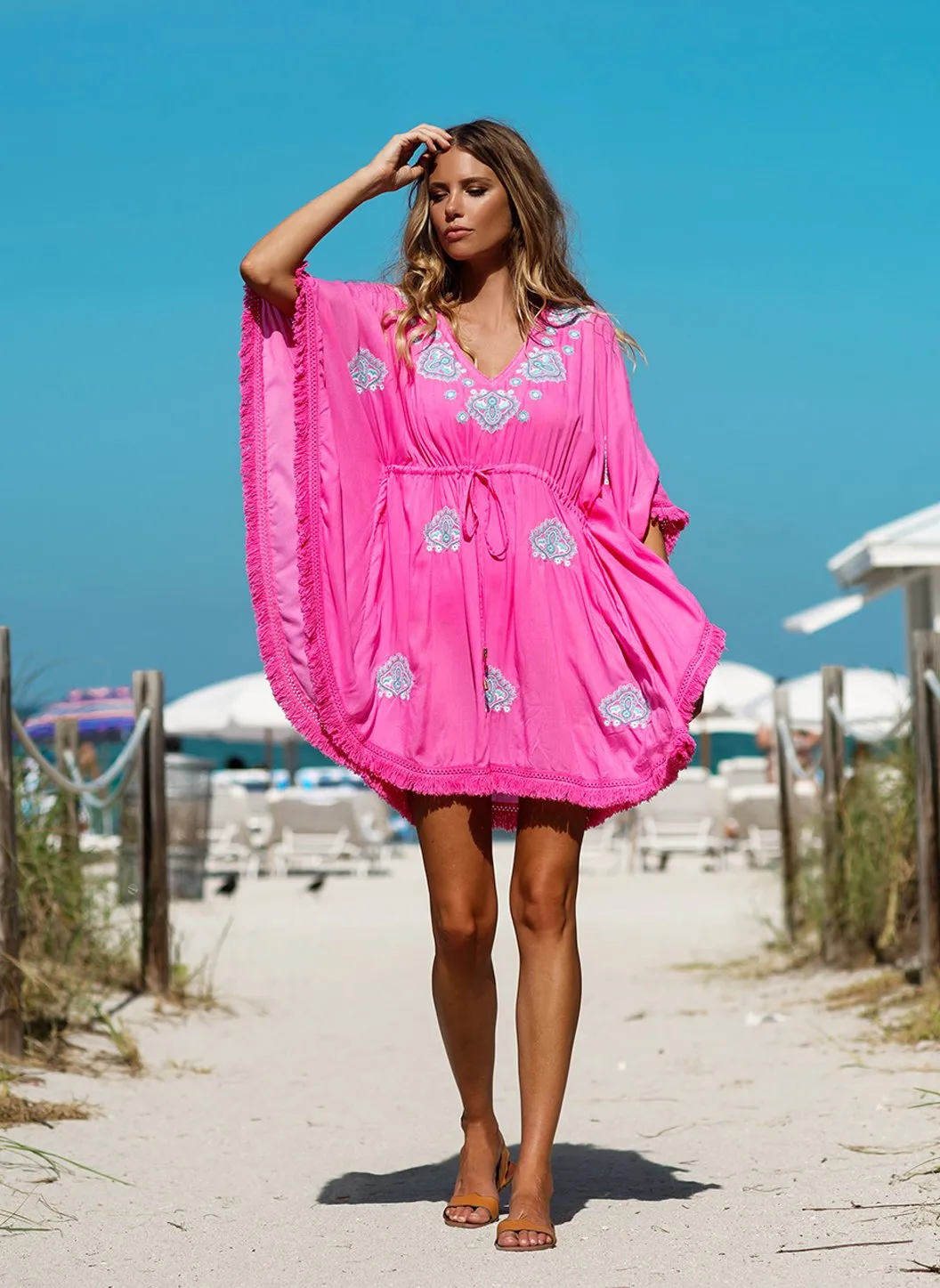 Irene Flamingo Kaftan sold by Melissa Odabash product image thumbnail 2