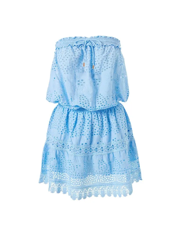 Iris Cornflower Blue Dress made by Melissa Odabash