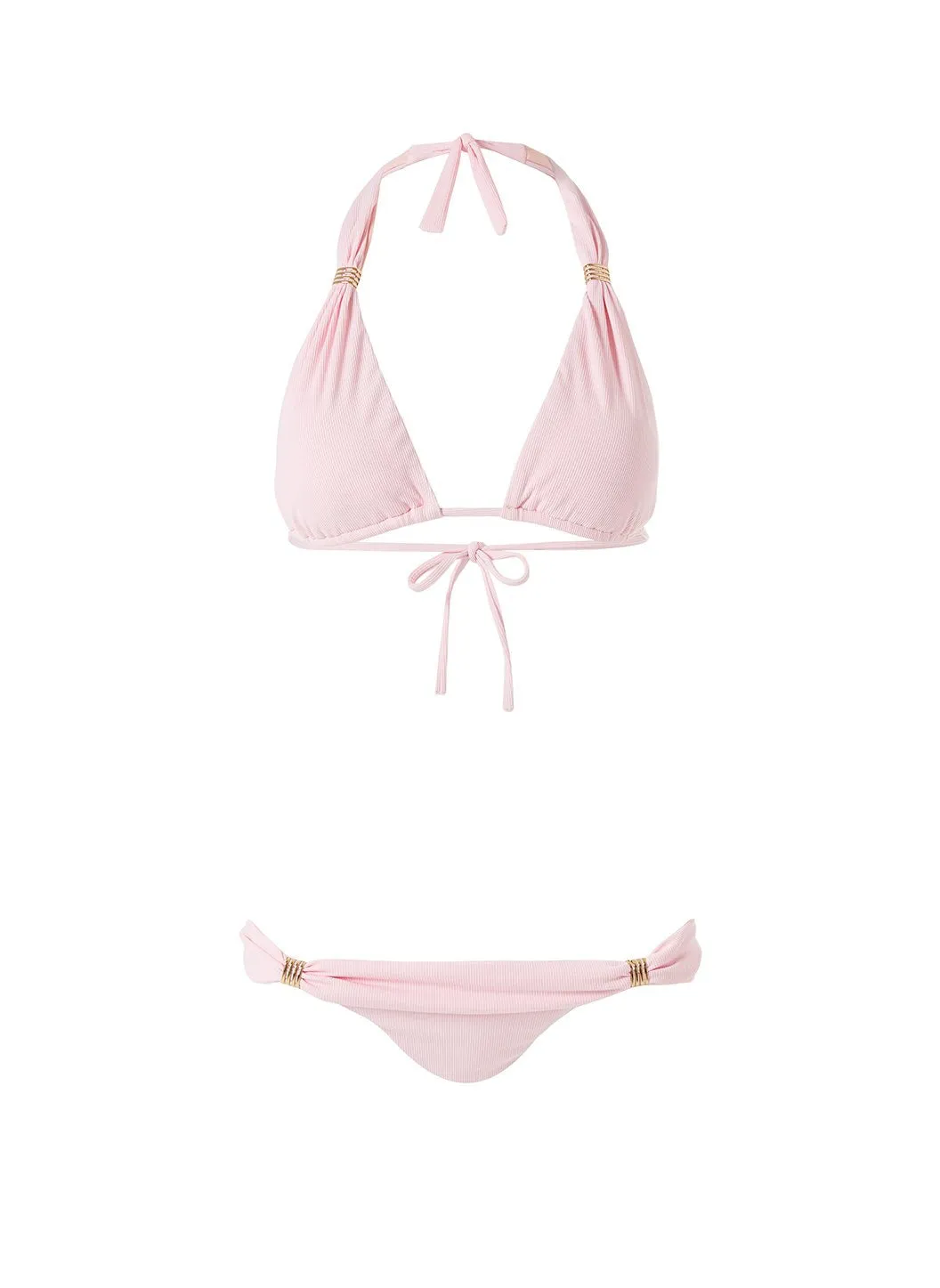 Grenada Ribbed Blush Bikini Top sold by Melissa Odabash product image thumbnail 2