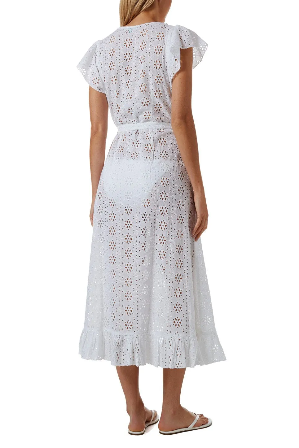 Brianna White Dress sold by Melissa Odabash product image thumbnail 4