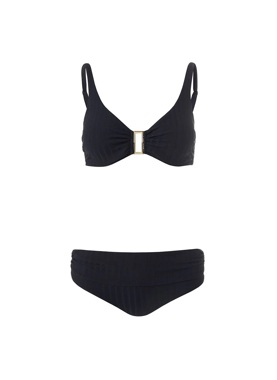 Bel Air Ribbed Black Bikini Bottom sold by Melissa Odabash product image thumbnail 2