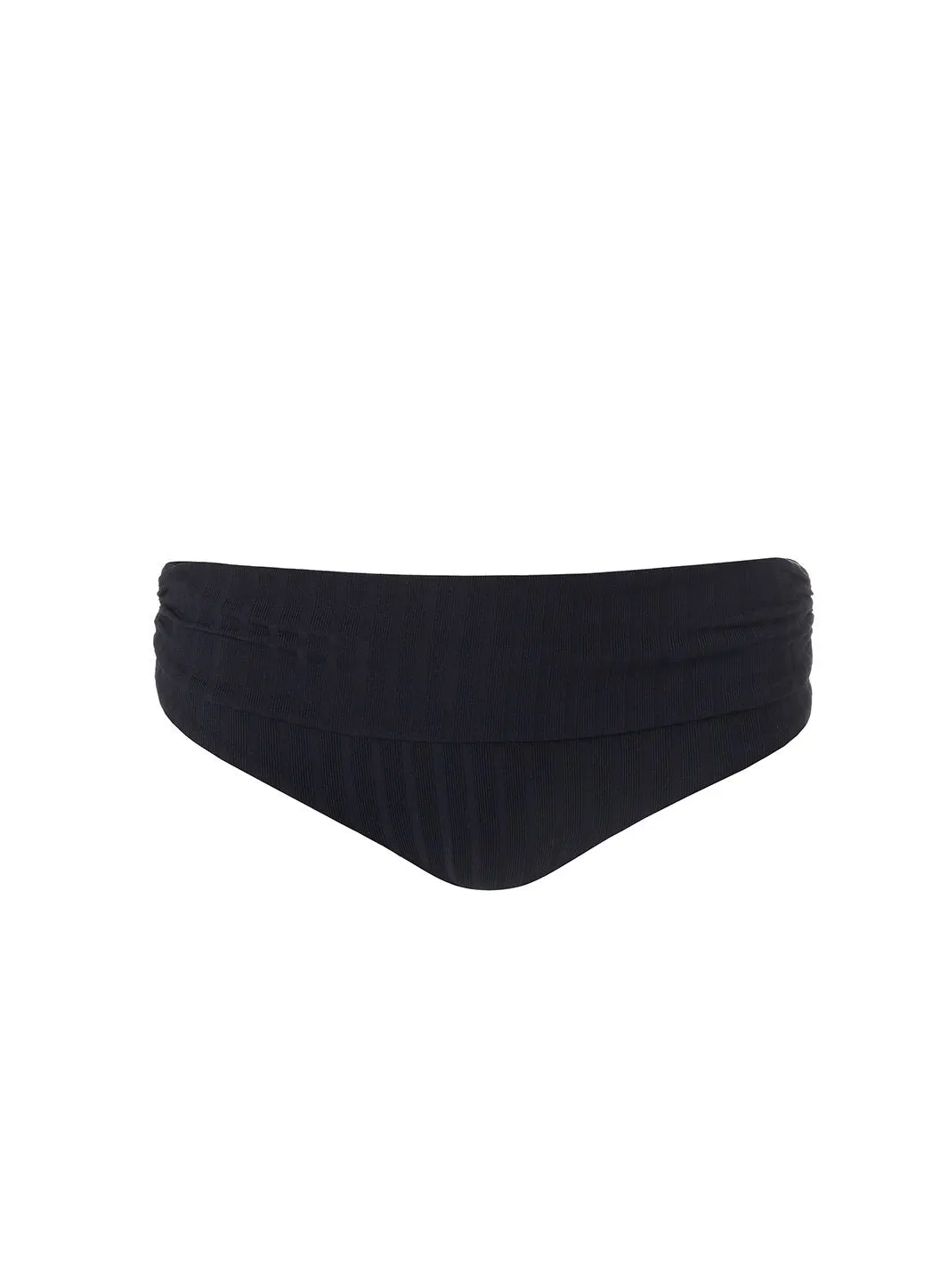 Bel Air Ribbed Black Bikini Bottom sold by Melissa Odabash