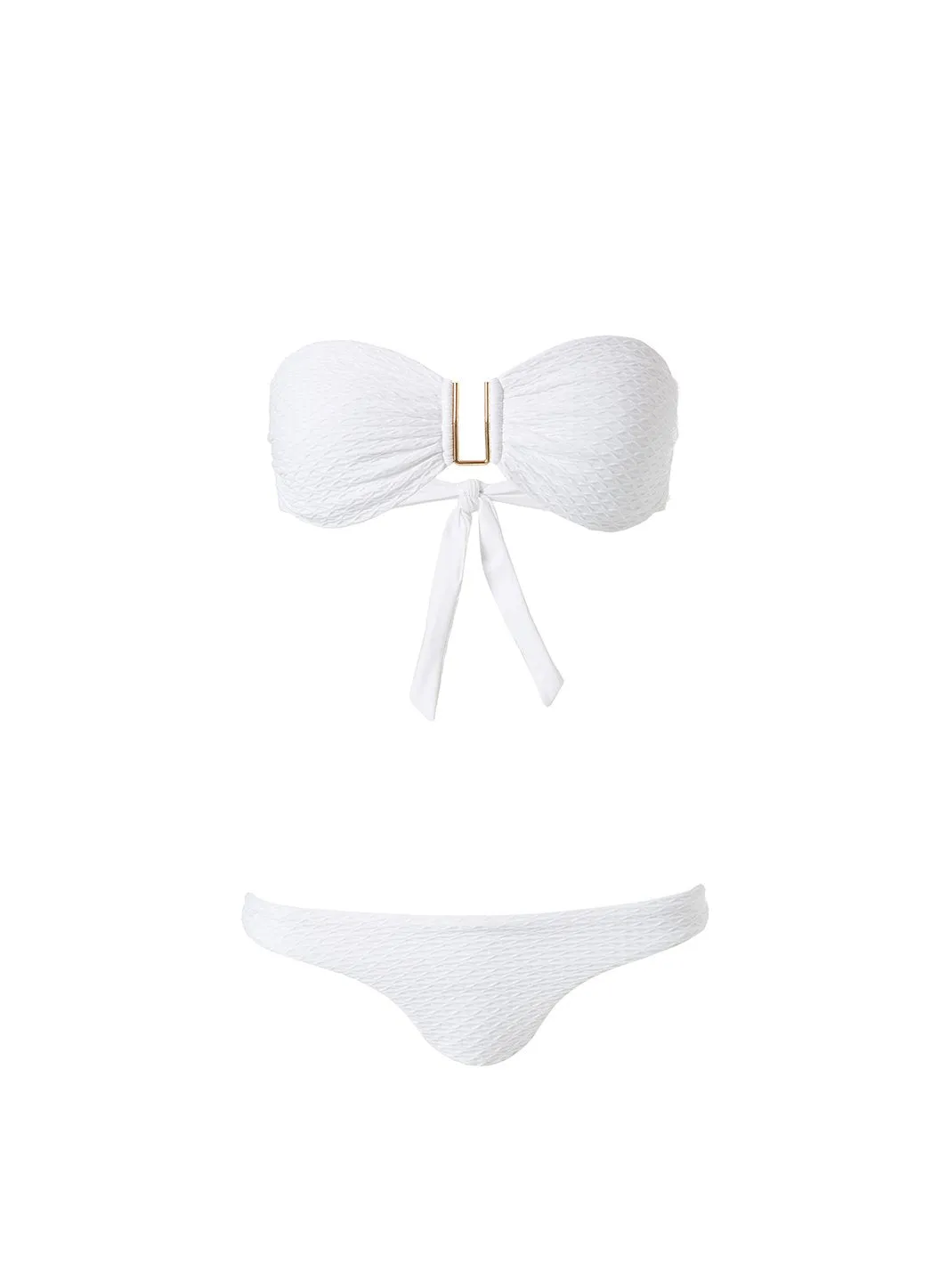 Barcelona White Waves Bikini Top sold by Melissa Odabash product image thumbnail 2