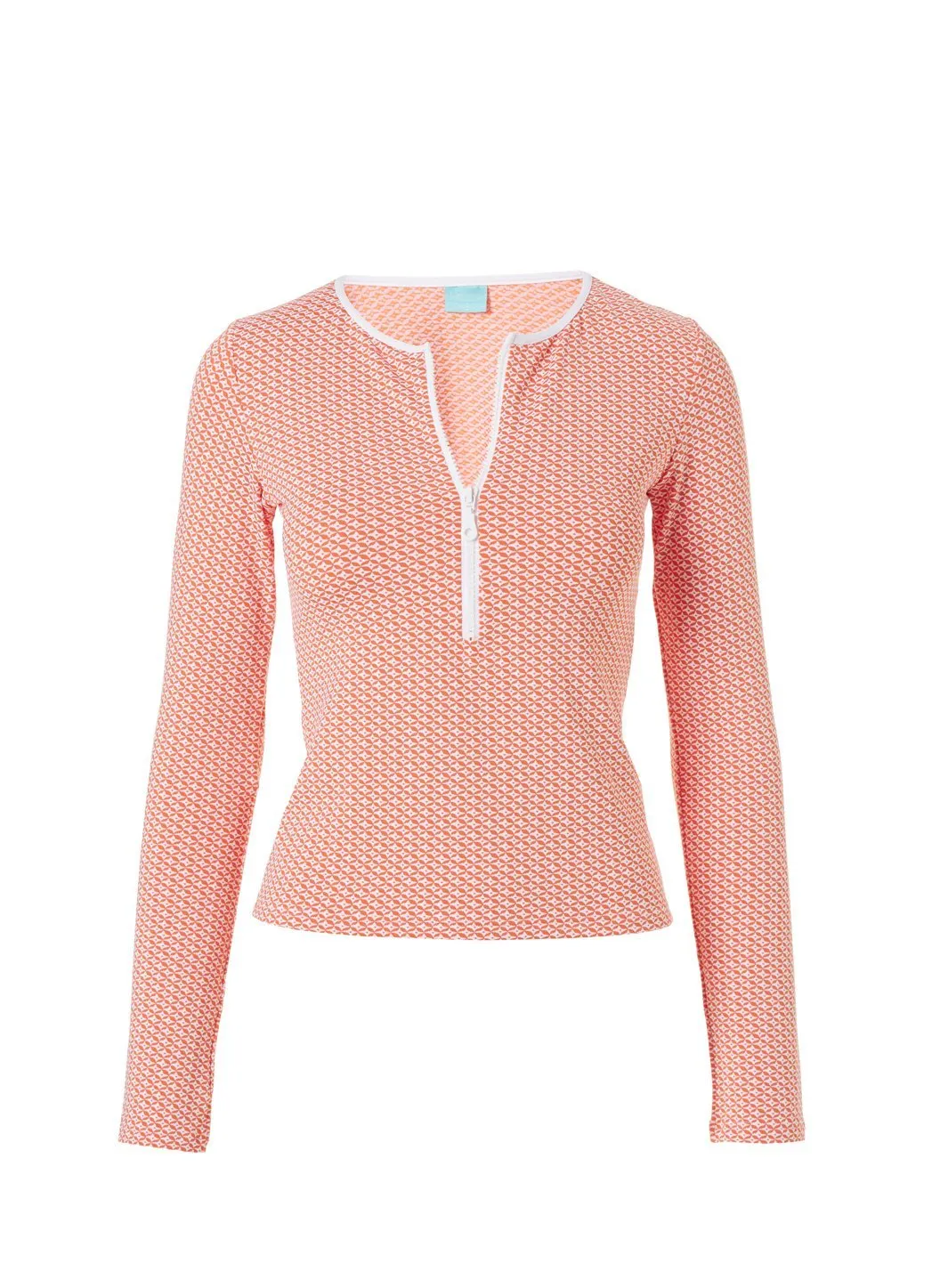 Cali Mosaic Orange Bikini Top sold by Melissa Odabash