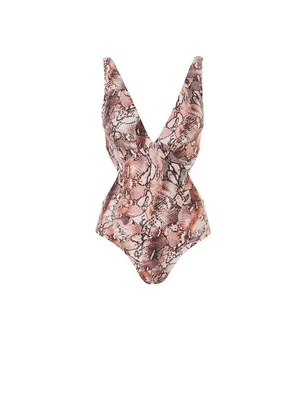 Del Mar Snake Swimsuit made by Melissa Odabash