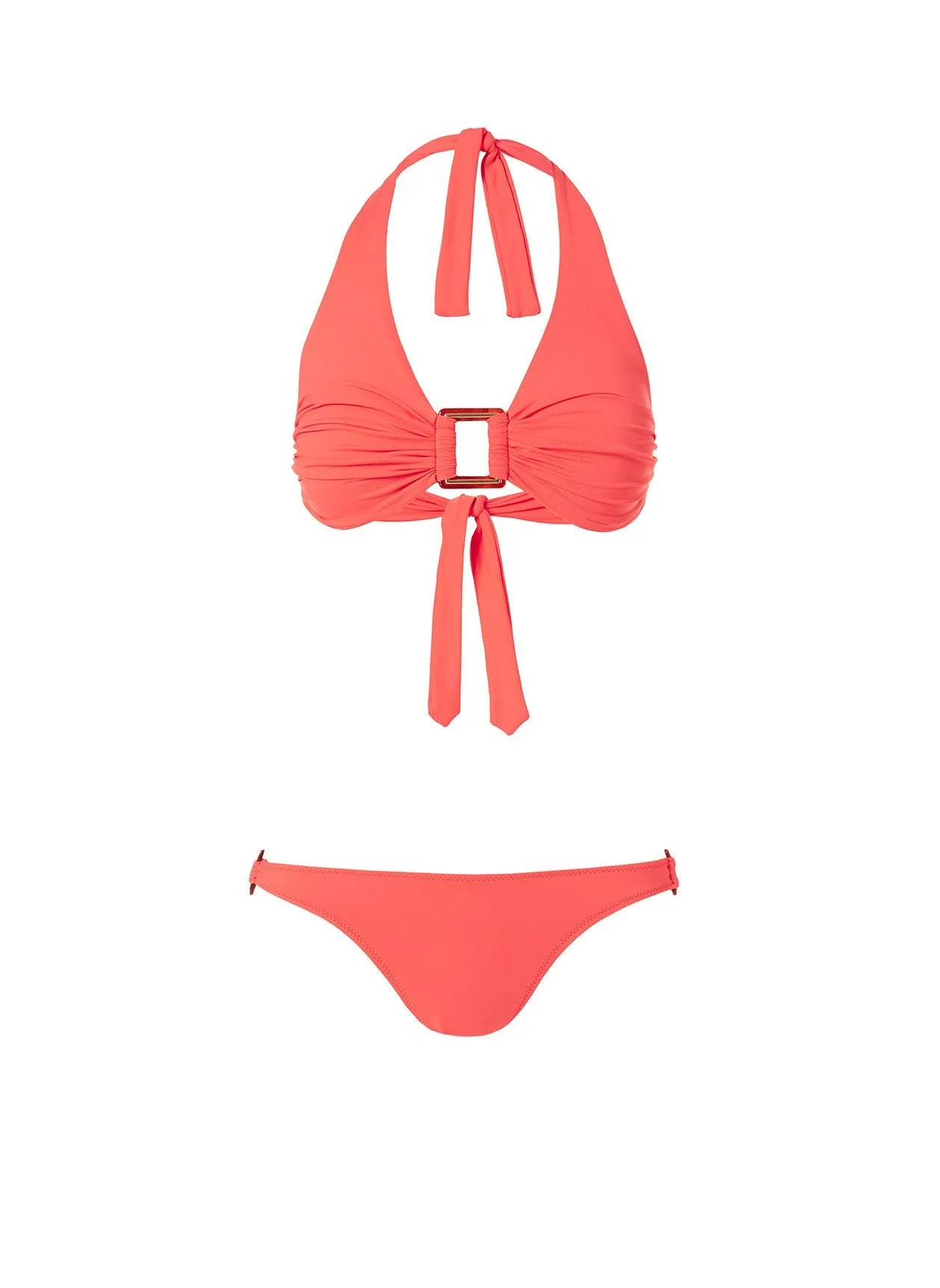 Paris Tangerine Halterneck Bikini sold by Melissa Odabash