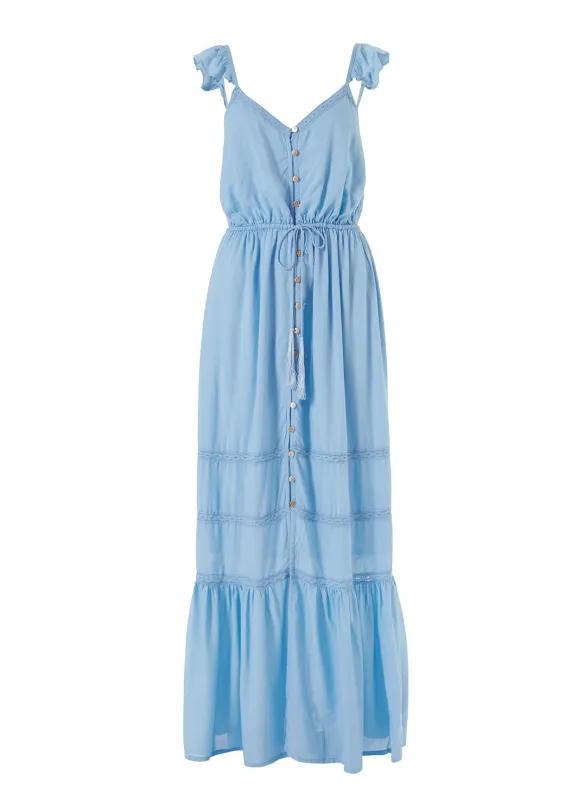 Alanna Cornflower Long Dress made by Melissa Odabash