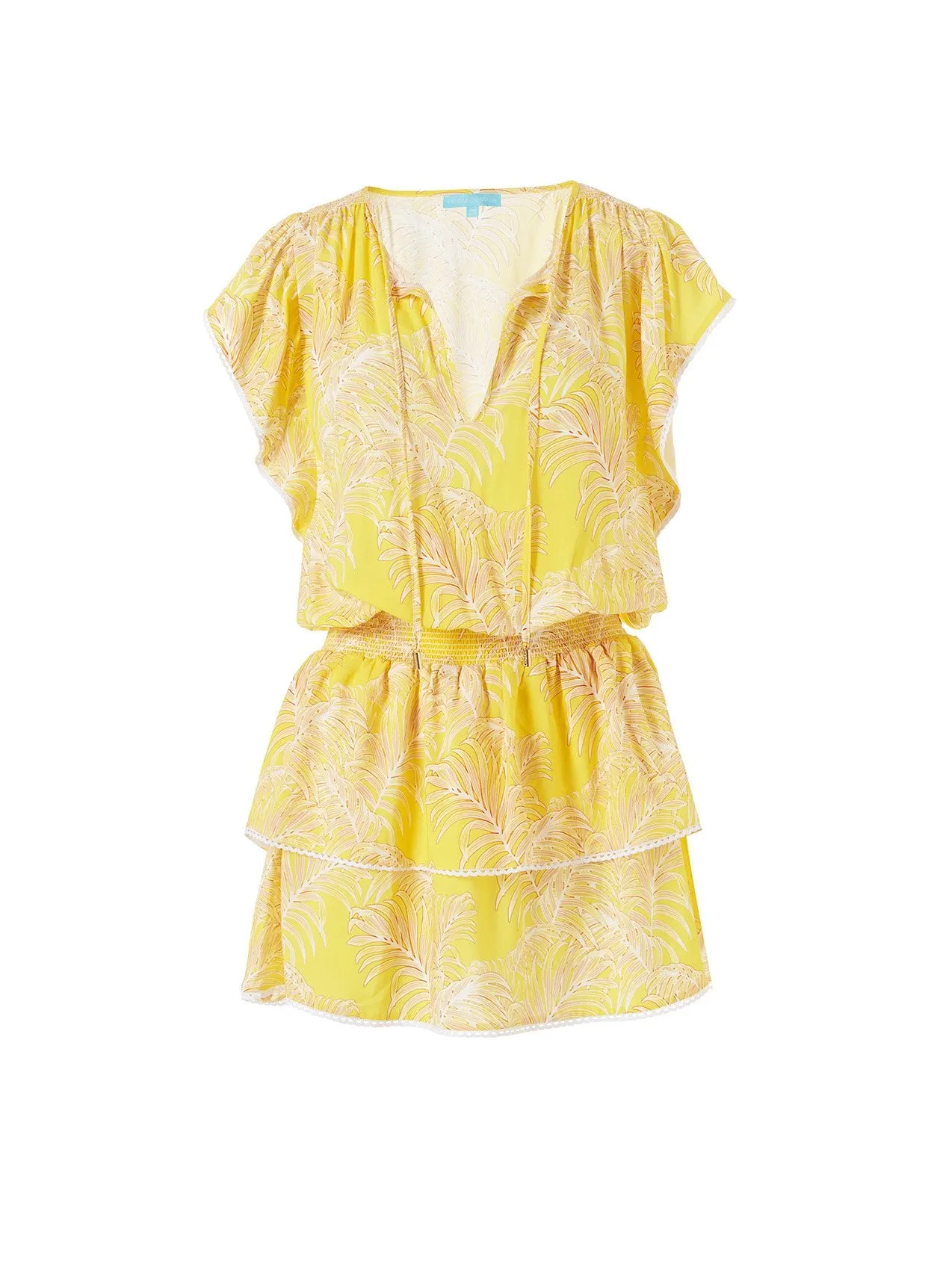 Keri Tropical Yellow Short Dress sold by Melissa Odabash