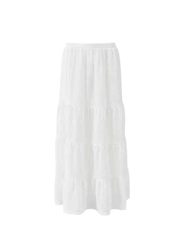Matilde White Skirt made by Melissa Odabash