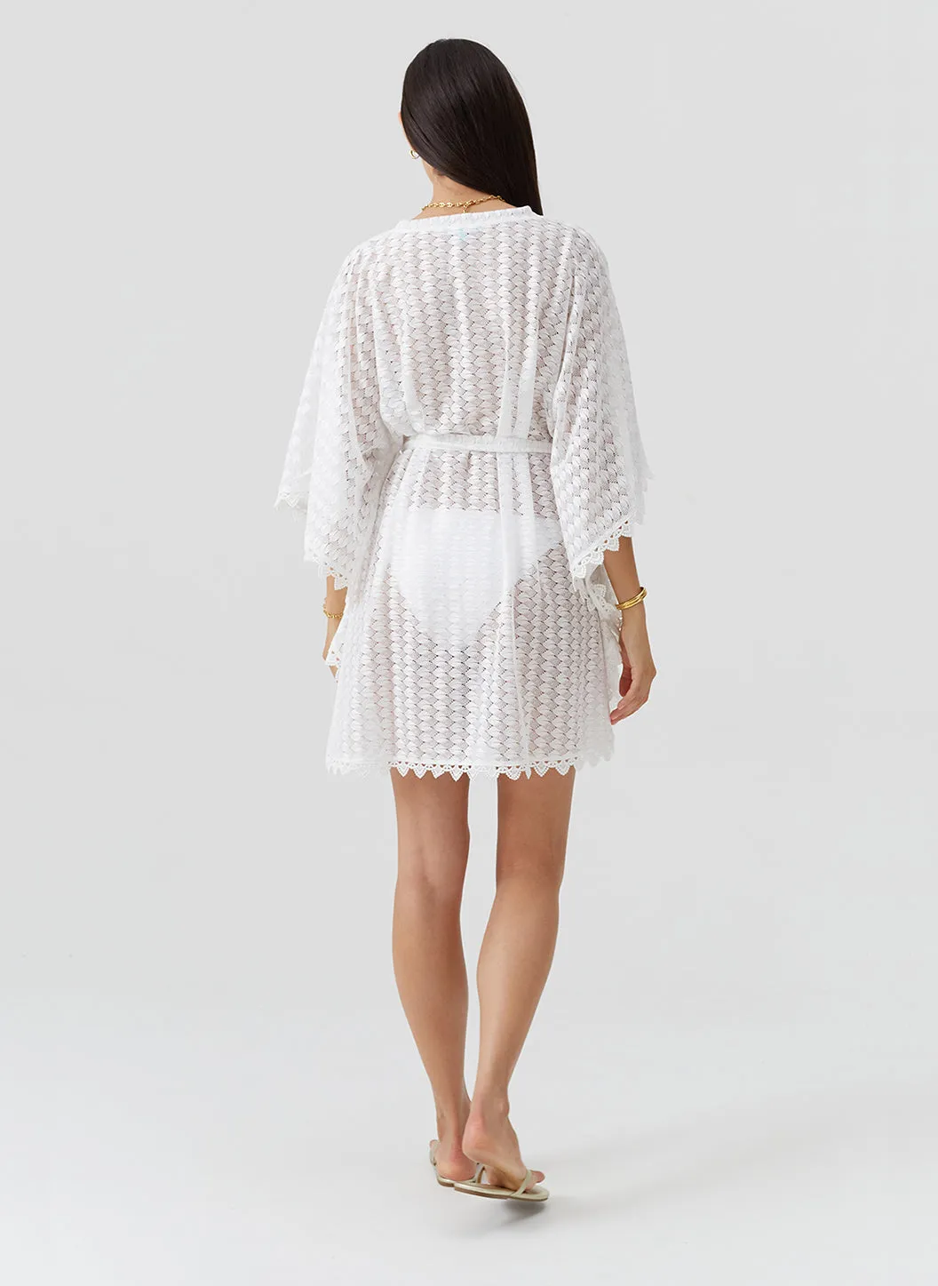 Petra White Kaftan sold by Melissa Odabash product image thumbnail 5