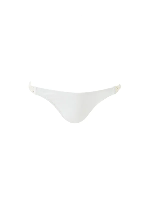 Memphis White Bikini Bottom made by Melissa Odabash