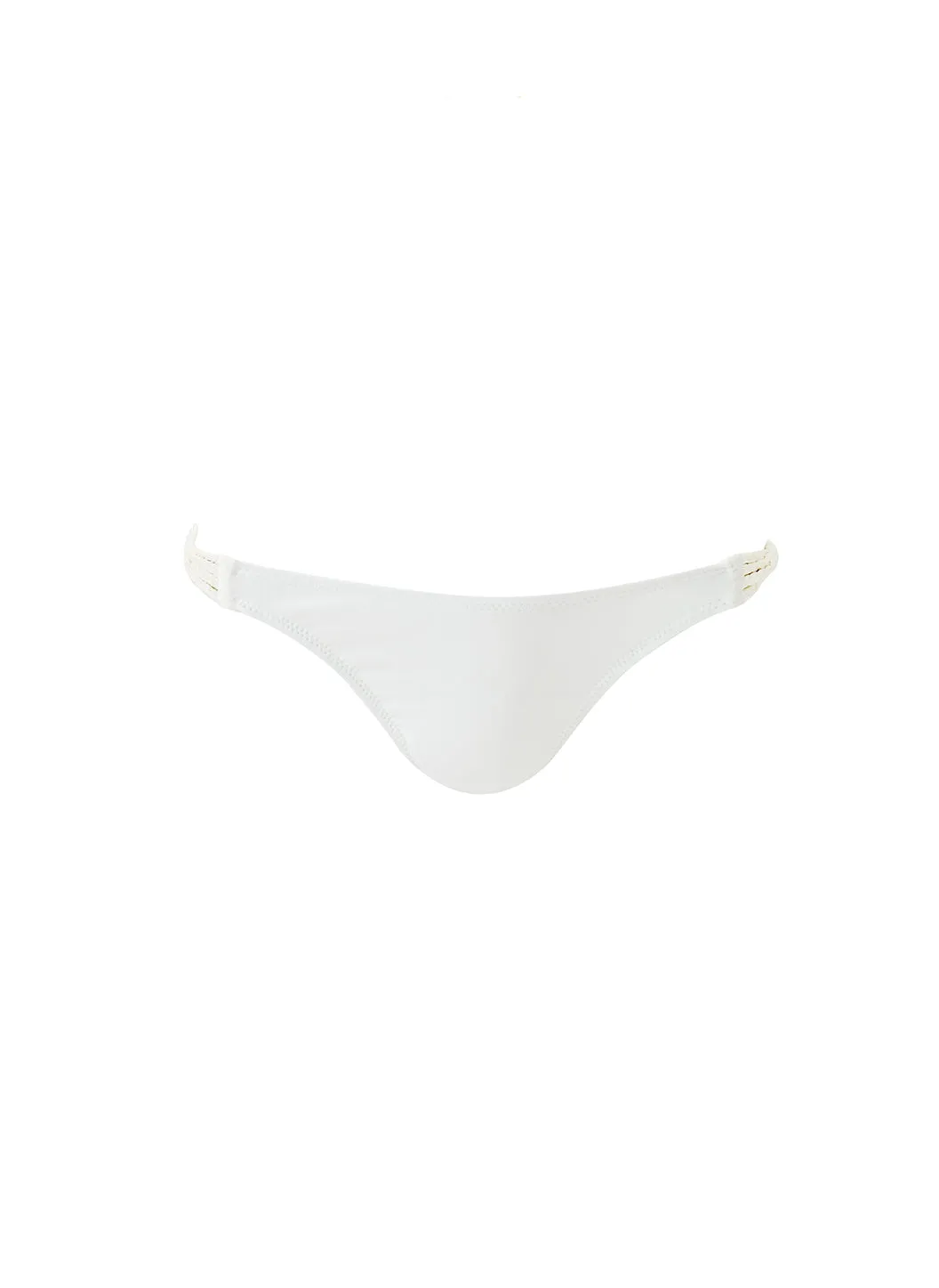 Memphis White Bikini Bottom sold by Melissa Odabash