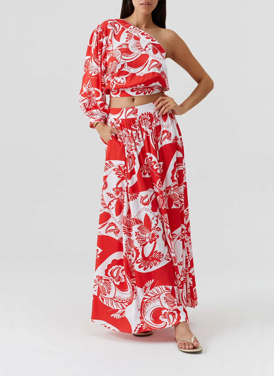 Rania Floral Top sold by Melissa Odabash product image thumbnail 5
