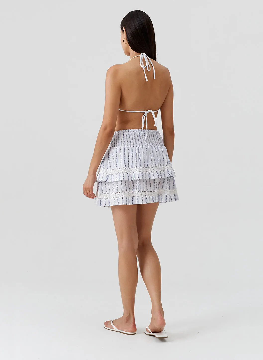 Barbara Stripe Skirt sold by Melissa Odabash product image thumbnail 4