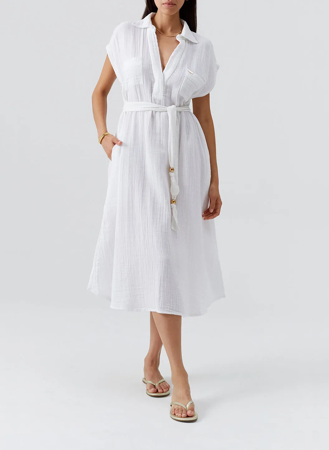 Rory White Dress sold by Melissa Odabash product image thumbnail 3