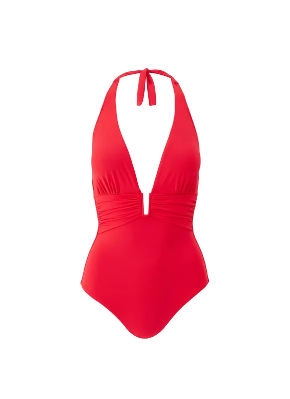 Balearic Red Swimsuit made by Melissa Odabash