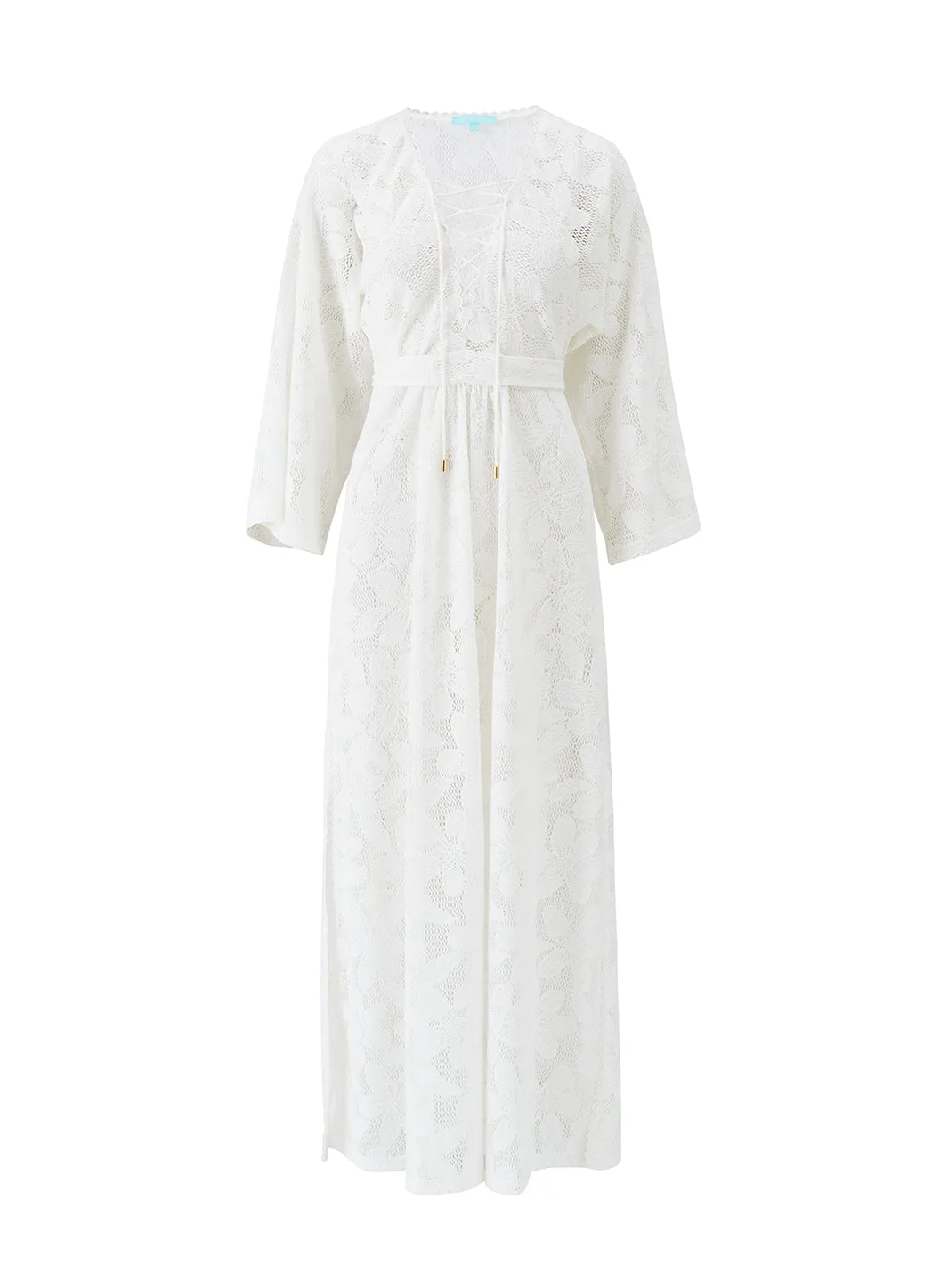 Nina White Flowers Kaftan sold by Melissa Odabash
