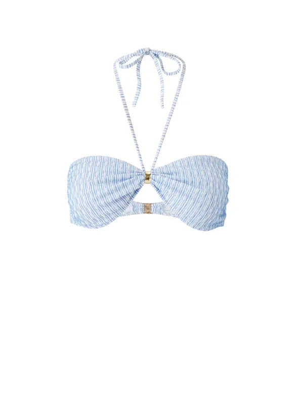 Liguria Ripple Bikini Top made by Melissa Odabash