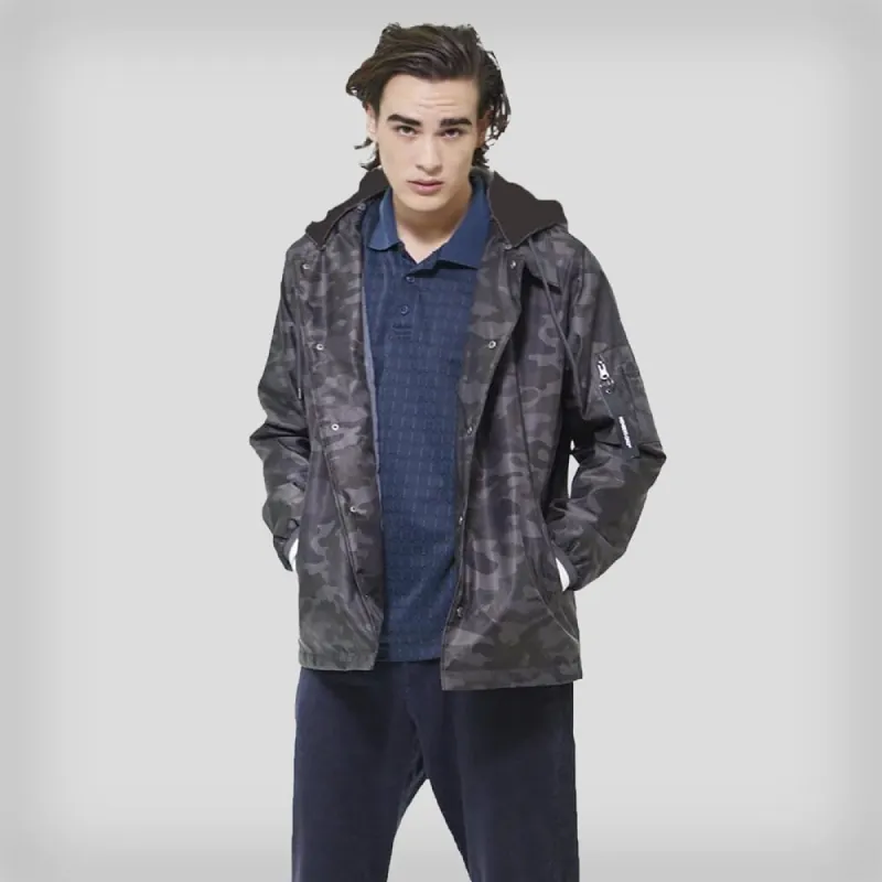 Men's Coach Jacket with Fleece Hood - FINAL SALE sold by Members Only