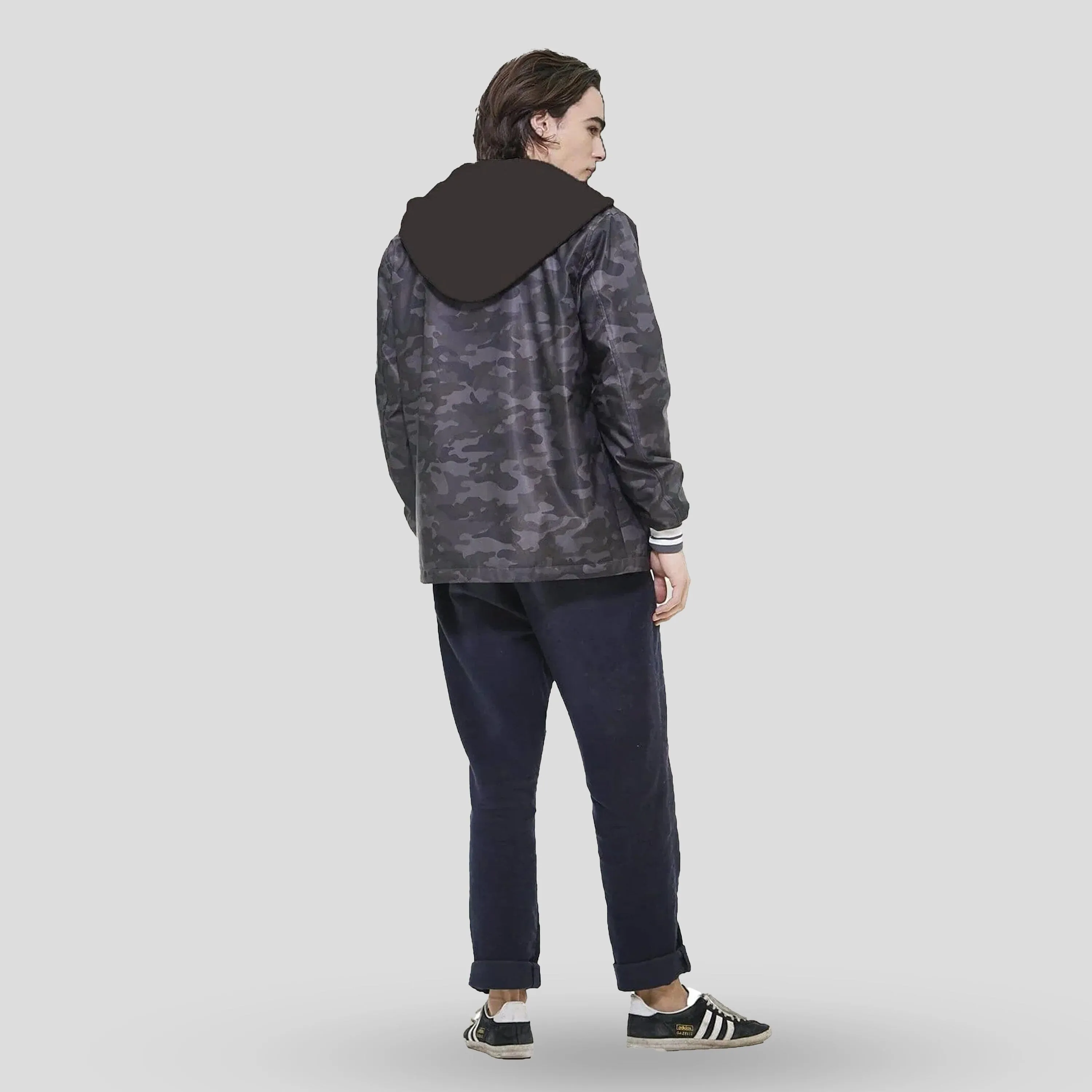 Men's Coach Jacket with Fleece Hood - FINAL SALE sold by Members Only product image thumbnail 5