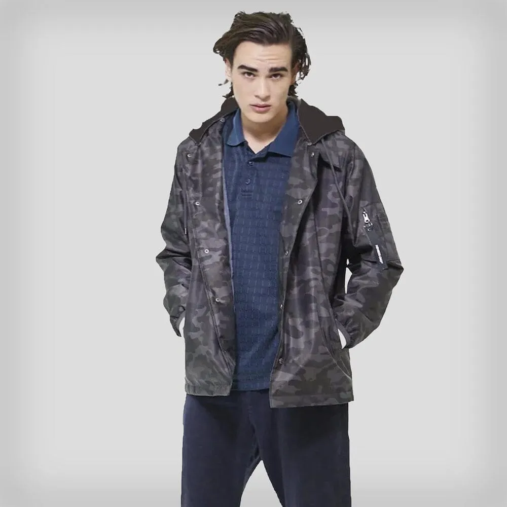 Men's Coach Jacket with Fleece Hood - FINAL SALE sold by Members Only product image thumbnail 3