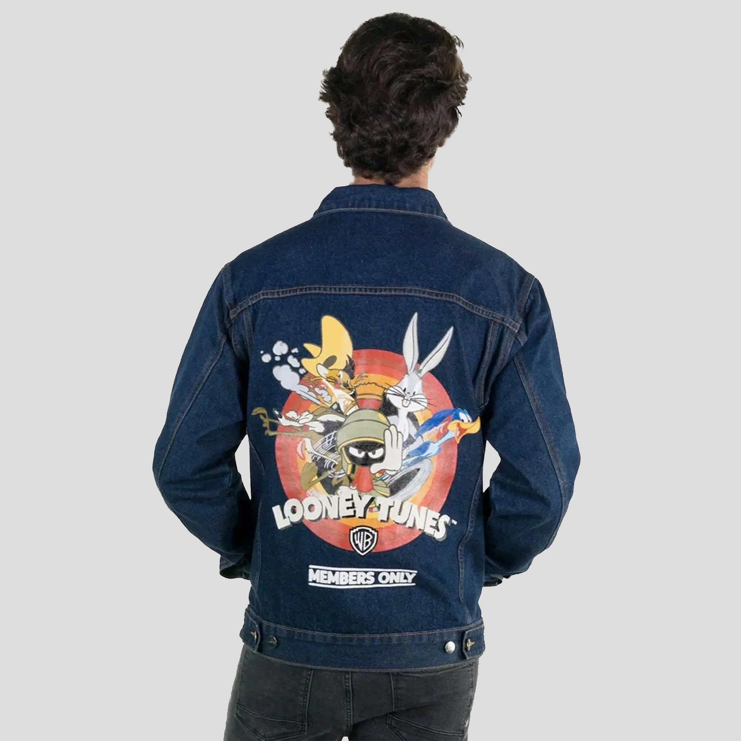 Men's Looney Tunes Denim Trucker Jacket - FINAL SALE sold by Members Only product image thumbnail 4