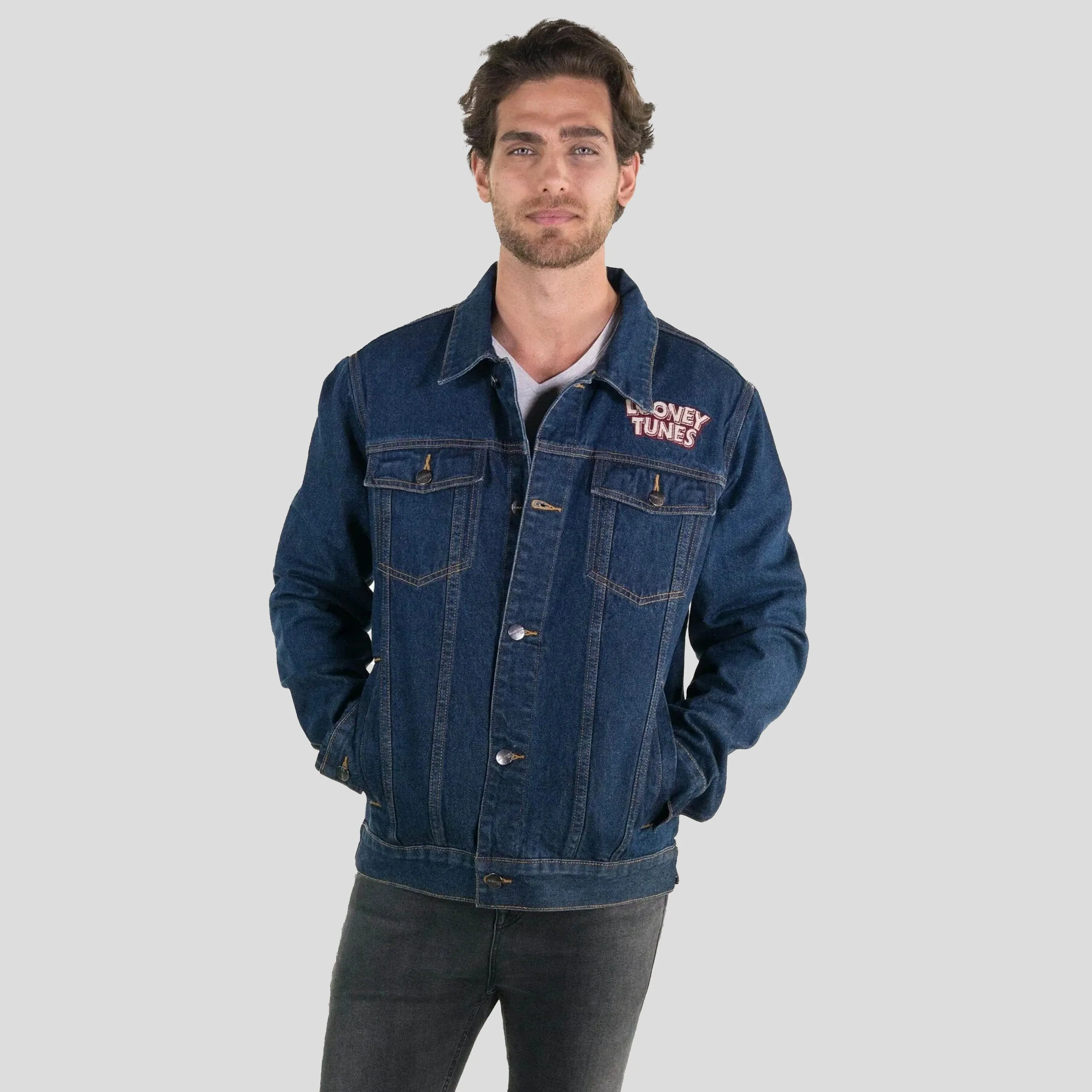 Men's Looney Tunes Denim Trucker Jacket - FINAL SALE sold by Members Only product image thumbnail 2