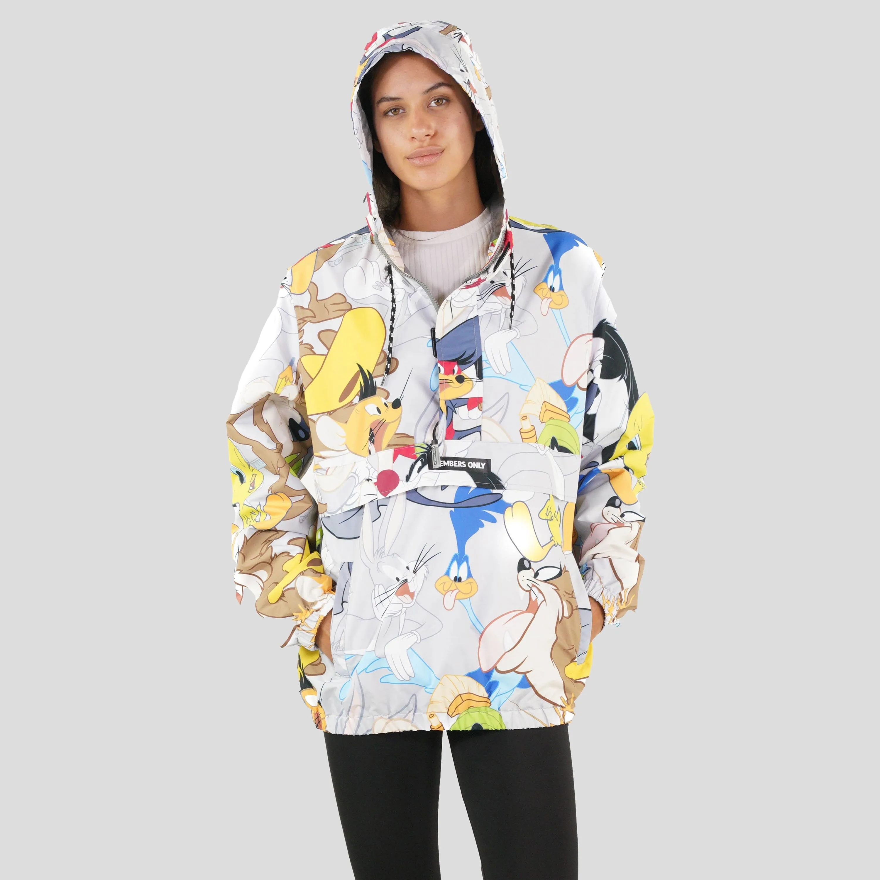 Women's Looney Tunes Print Popover Oversized Jacket - FINAL SALE sold by Members Only product image thumbnail 3