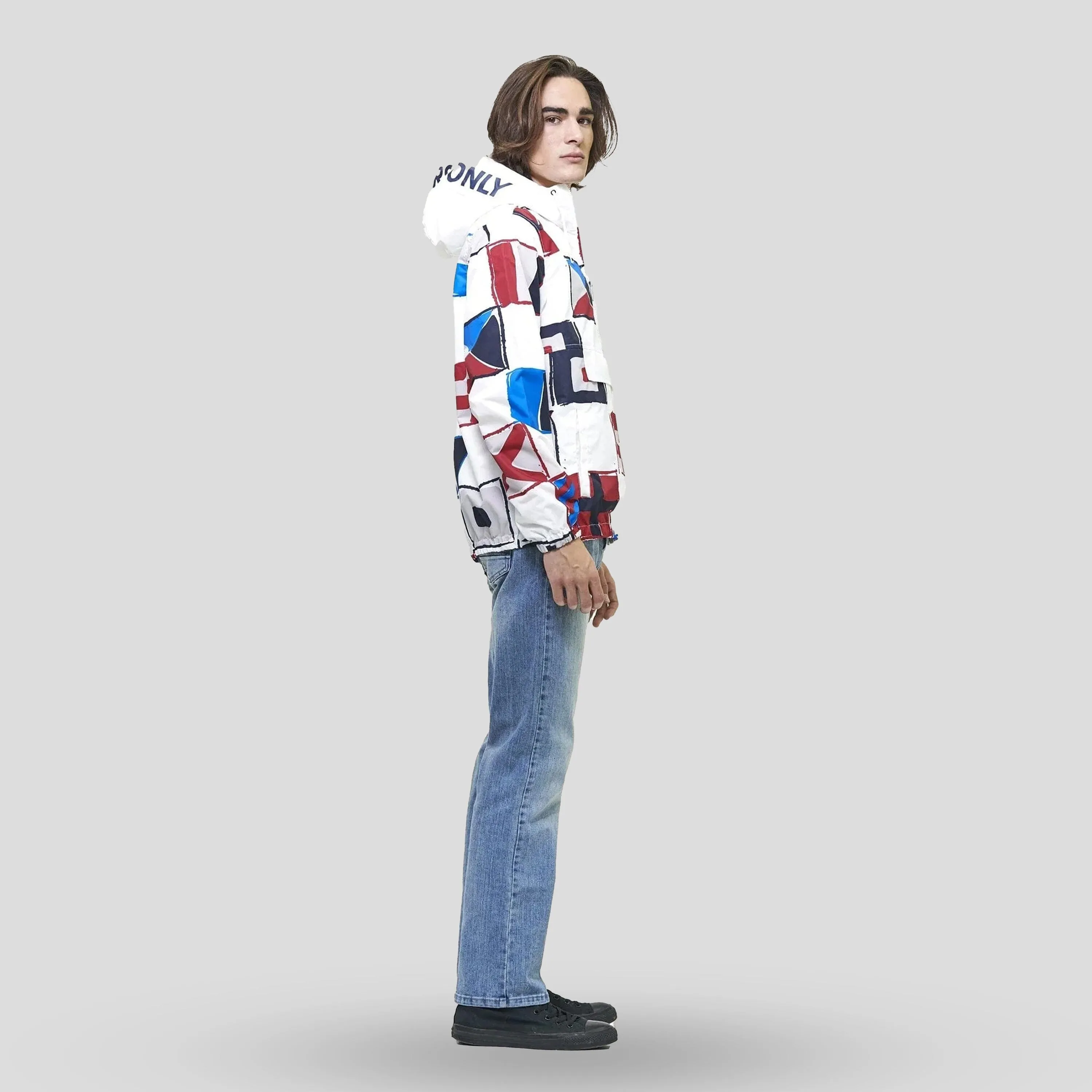 Men's Flag Print Pullover Windbreaker Jacket - FINAL SALE sold by Members Only product image thumbnail 3