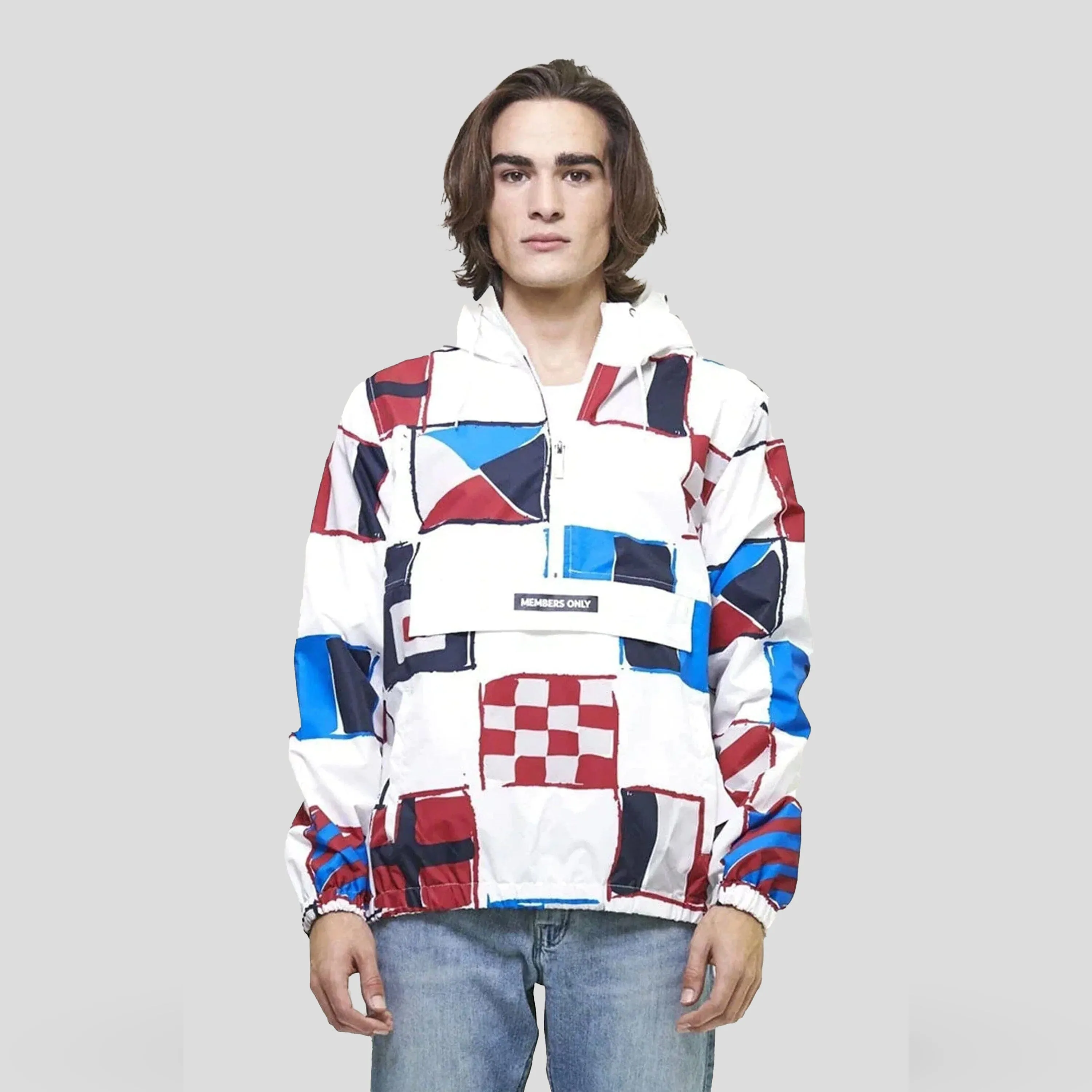Men's Flag Print Pullover Windbreaker Jacket - FINAL SALE sold by Members Only product image thumbnail 2