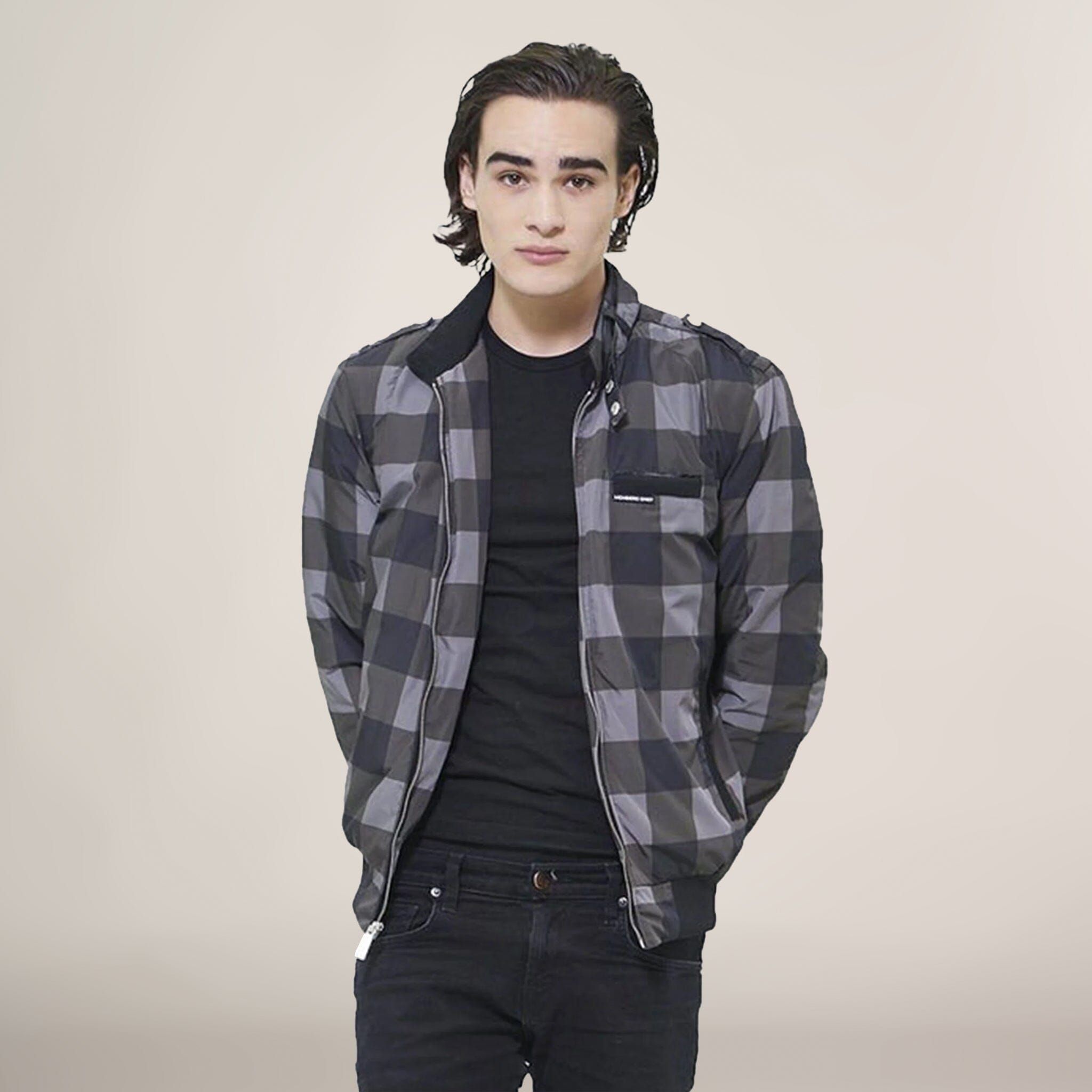 Men's Buffalo Plaid Iconic Racer Jacket - FINAL SALE sold by Members Only product image thumbnail 2