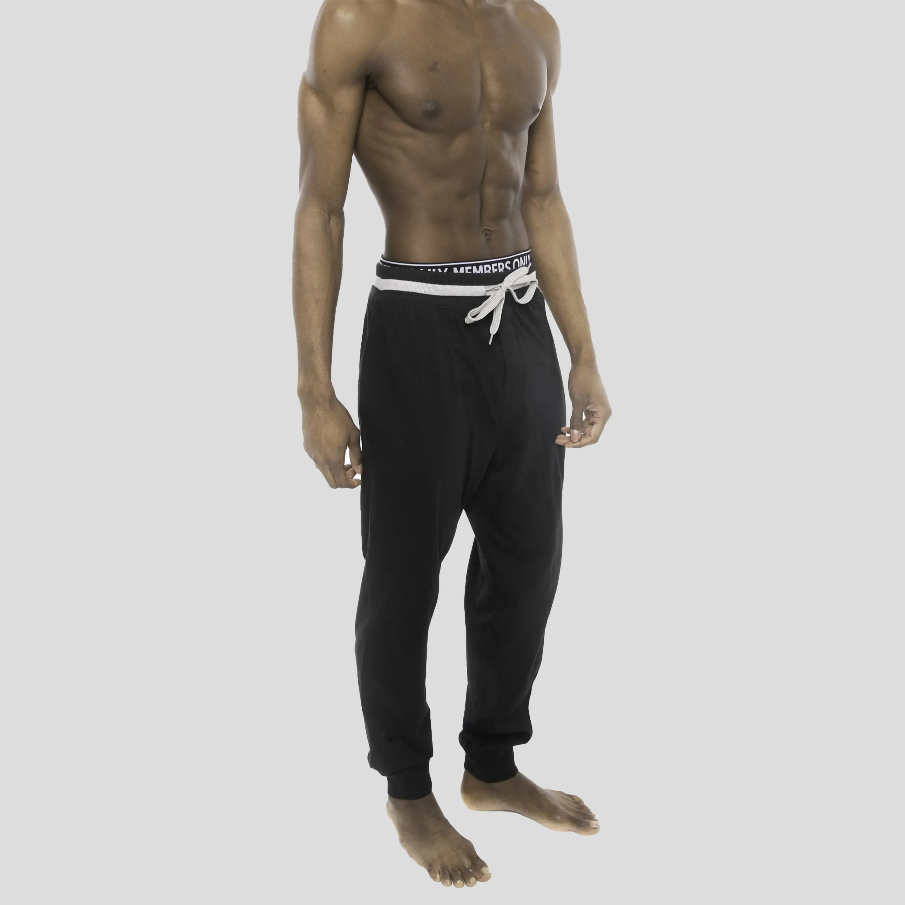 Men's Logo Leg Jersey Sleep Jogger - Black - FINAL SALE sold by Members Only product image thumbnail 2