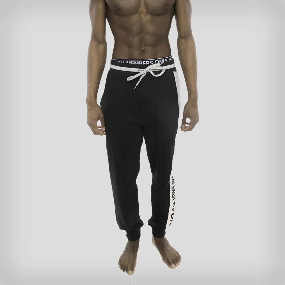 Men's Logo Leg Jersey Sleep Jogger - Black - FINAL SALE sold by Members Only product image thumbnail 3