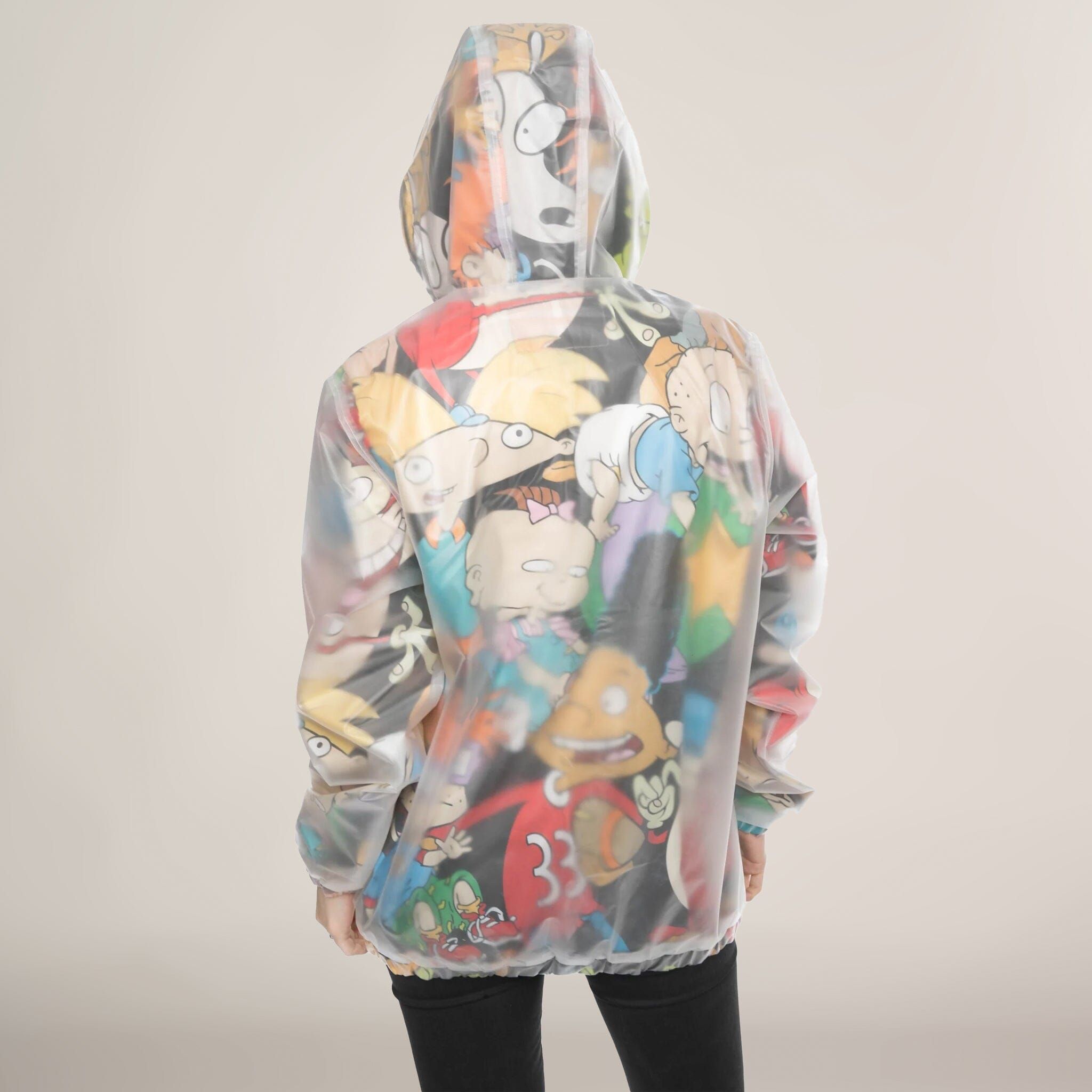 Women's Translucent Nickelodeon Collab Popover Oversized Jacket - FINAL SALE sold by Members Only product image thumbnail 3