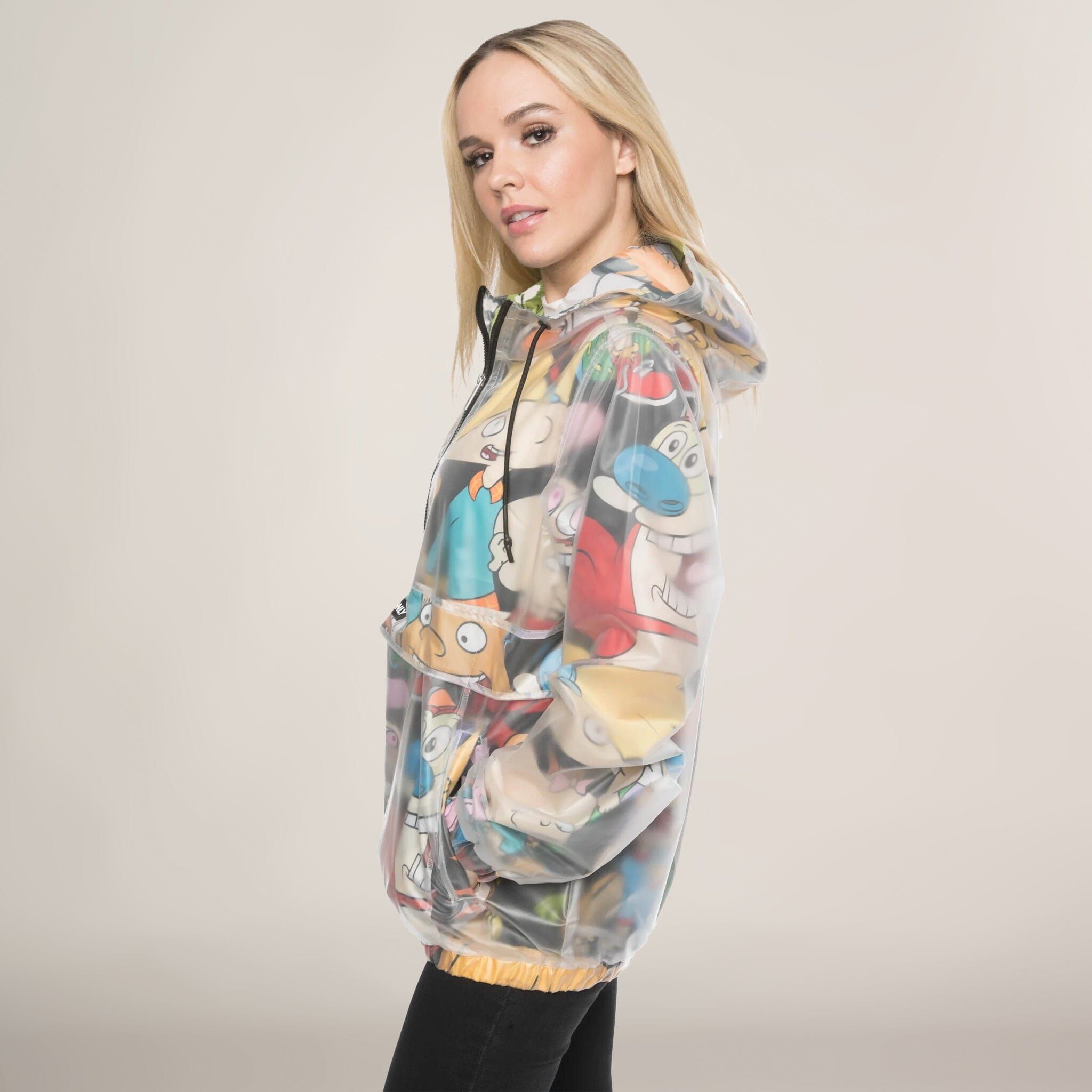 Women's Translucent Nickelodeon Collab Popover Oversized Jacket - FINAL SALE sold by Members Only product image thumbnail 2