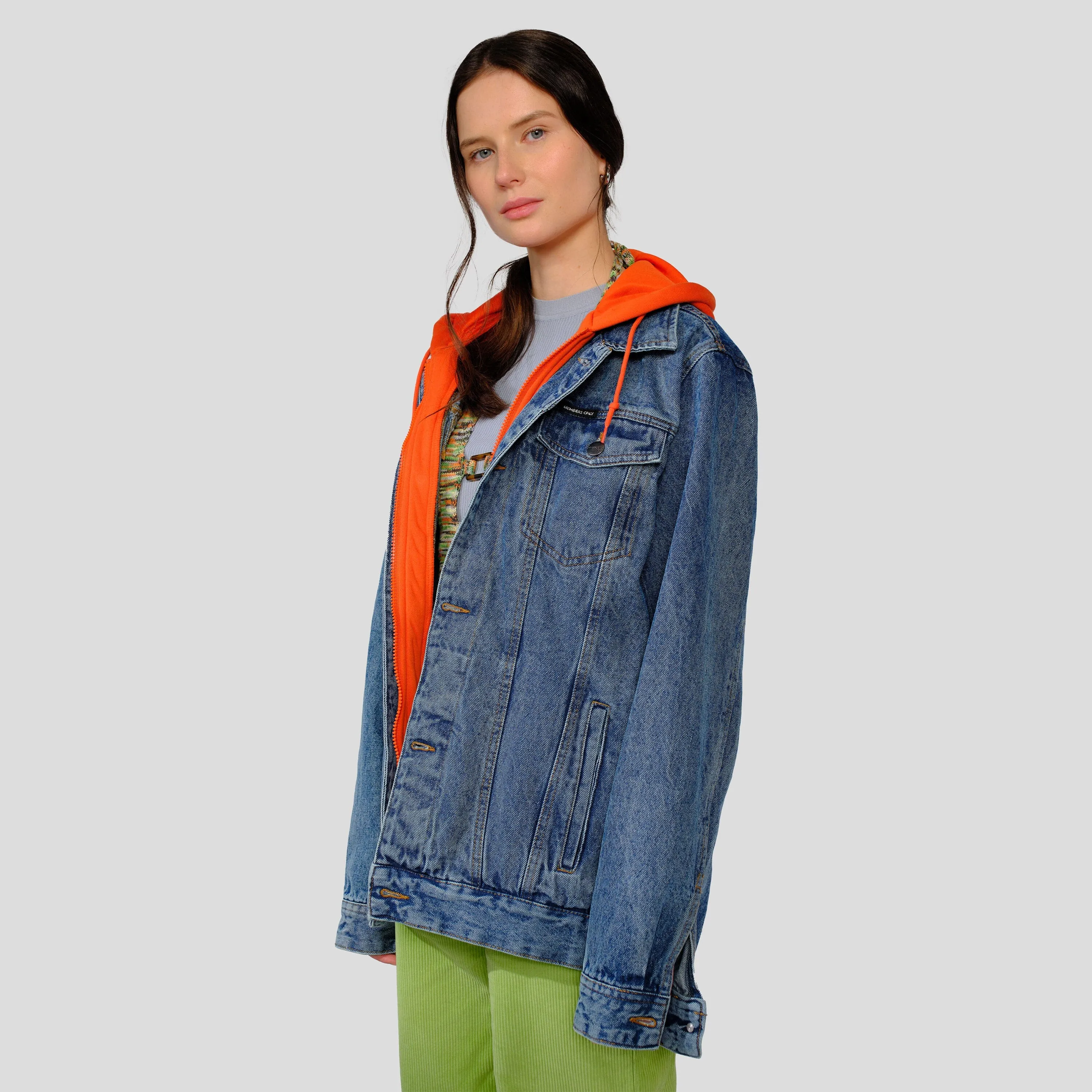 Women's Chucky Hoodie Trucker Oversized Jacket - FINAL SALE sold by Members Only product image thumbnail 5