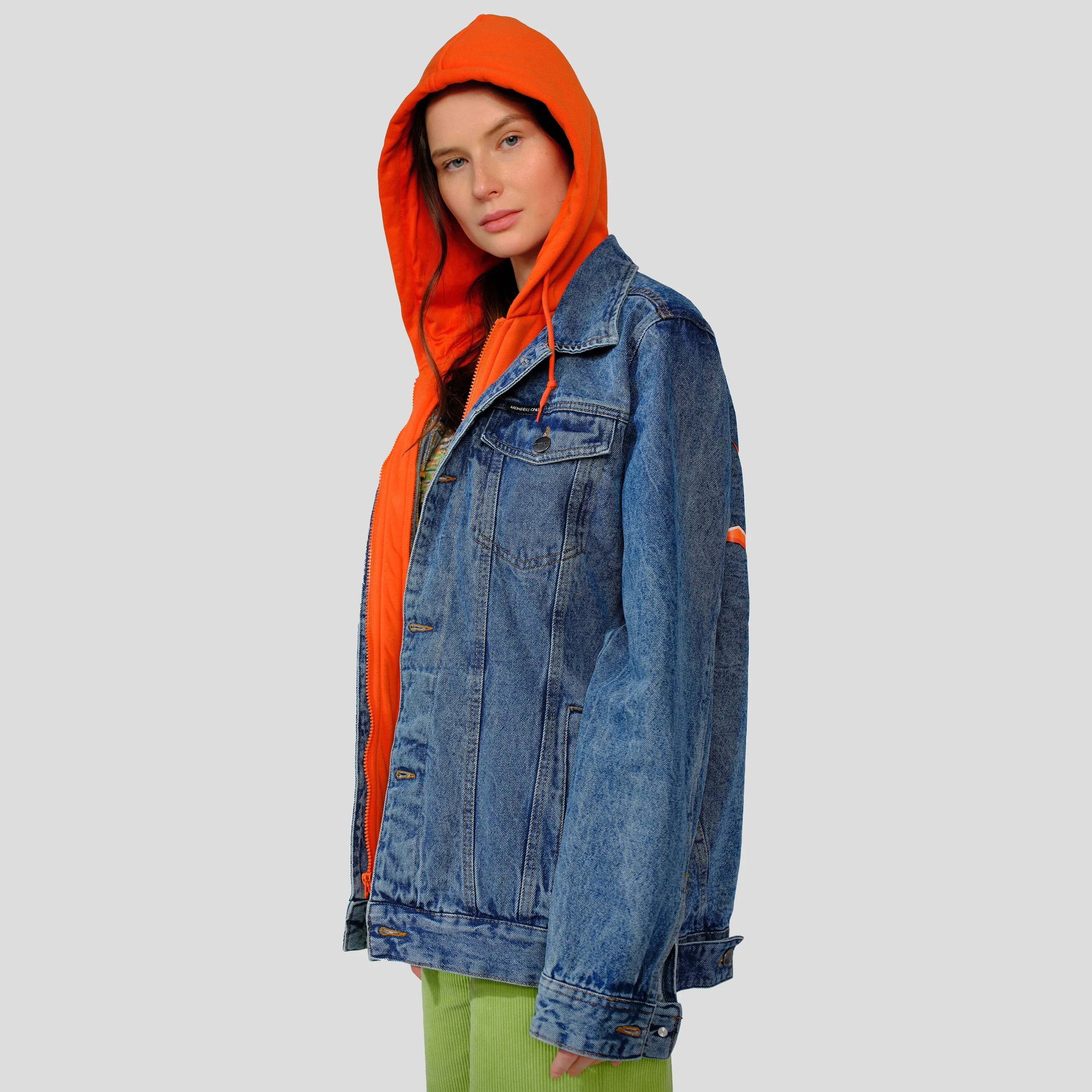 Women's Chucky Hoodie Trucker Oversized Jacket - FINAL SALE sold by Members Only product image thumbnail 4