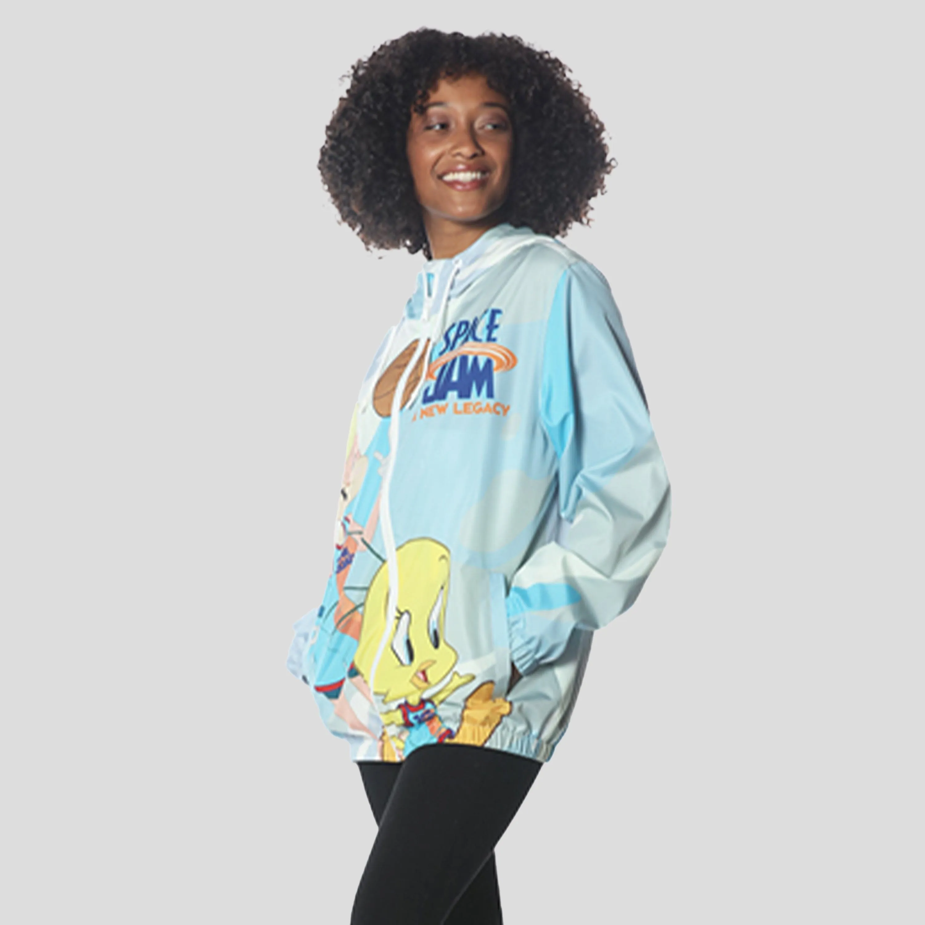 Women's Space Jam Windbreaker Jacket - FINAL SALE sold by Members Only product image thumbnail 4