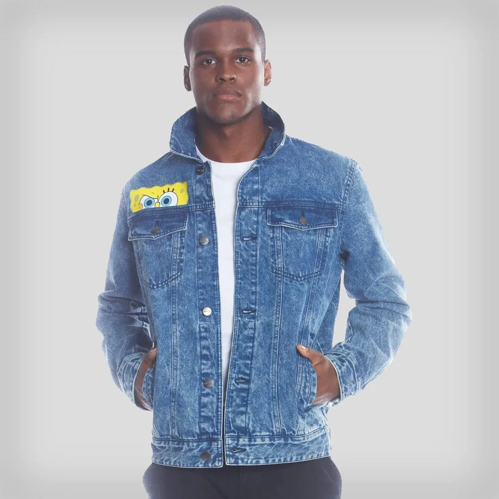 Men's SpongeBob Nickelodeon Denim Jacket - FINAL SALE sold by Members Only